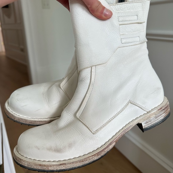 Moma white boots~ handmade in Italy - Picture 1 of 3